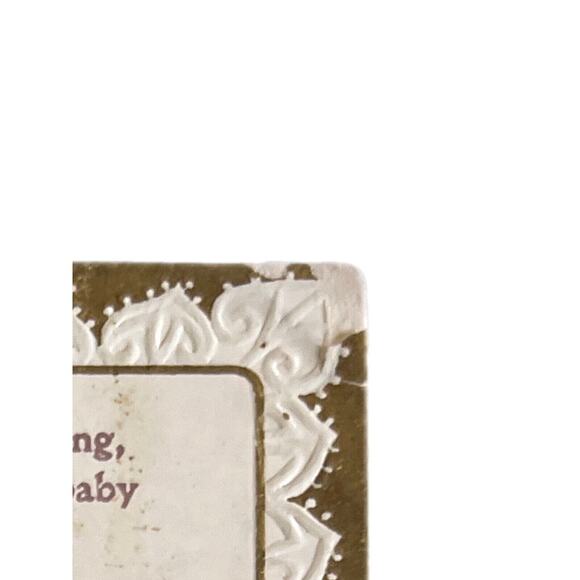 Antique 1912 Ephemera Embossed UnPosted Litho Postcard Bye Baby Bunting Macabre - Picture 4 of 8